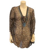 Tunic Classic Leopard Keyhole